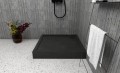 ECOLAM Duschwanne Competia Quadratisch – Acryl, Mit Styroporunterseite & Siphon, Wählbare Größen 80x80 Bis 100x100 Cm
