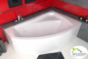 Badewanne Eckbadewanne Rima 160 x 100 cm rechts