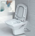 Wand-WC hängend aus Keramik inkl. WC Sitz Duroplast