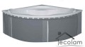 Badewanne Eckbadewanne Avita 150x75 cm links + ABLAGE BADEWANNENBRETT BAMBUS