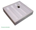 Duschkabine Dusche Viereck Klarglas 90 x 90 x 190 cm Stylio+ Duschwanne Grando Plus 90 x 90 cm