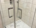 Duschkabine Viereck Dusche Viva 80 x 80 x 195 cm transparentes Glas Schwingtür