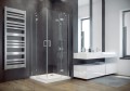 Duschkabine Viereck Dusche Viva 80 x 80 x 195 cm transparentes Glas Schwingtür