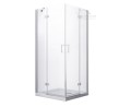 Duschkabine Viereck Dusche Viva 80 x 80 x 195 cm transparentes Glas Schwingtür