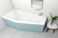 Badewanne Eckbadewanne Raumsparwanne Keos 160x70 cm links