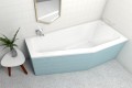 Badewanne Eckbadewanne Raumsparwanne Keos 160x70 cm rechts