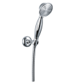 Badewannenarmatur Wandarmatur Armatur mit Handbrause Chrom Retro ART DECO