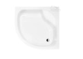 Duschwanne Viertelkreis Diper I mit Sitz 80x80 x 38,5 x 24 cm R55