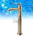 Waschtischarmatur für Waschschale Aufsatzbecken Armatur hoch Retro Art Deco Antik Bronze Click Clack GRATIS