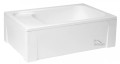 tiefe Duschwanne Rechteck 120 x 80 x 26 cm mit Sitz