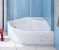 Duschwanne Viertelkreis Go Baby mit Sitz 80x80 cm Siphon Click Clack