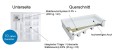 Duschwanne Viertelkreis Go Baby mit Sitz 90x90 cm Siphon Click Clack