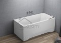 Badewanne Rechteck Classic 150 x 70 cm Ablage Badewannenbrett Bambus