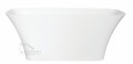 Freistehende Badewanne 160 x 70 cm Ablauf Click Clack Mineralguss Assos