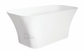 Freistehende Badewanne 160 x 70 cm Ablauf Click Clack Mineralguss Assos