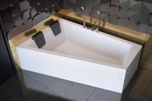 Badewanne Eckbadewanne Intima Duo 170 x 125 cm links optional Kopfstütze