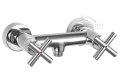 Set Duschsystem komplett Aufputz Handbrause Armatur Dusche Brause Omnires M