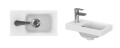 Set Badmöbel mini Waschbecken und Unterschrank 40cm