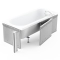 Badewanne Eckbadewanne Infinity 170 x 110 cm rechts optional 1 bzw. 2 Kopfstützen