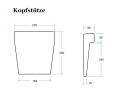 Badewanne Eckbadewanne Infinity 150 x 90 cm links optional 1 bzw. 2 Kopfstützen