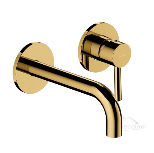 Waschtischarmatur 2 Loch Unterputz Y golden gold