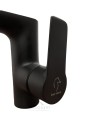 Waschtischarmatur Einhebelmischer Waschbeckenarmatur Wasserhahn schwarz black matt YO