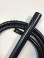 freistehende Standarmatur für Badewanne Wannenarmatur stehend mit Handbrause schwarz black Y1233BL