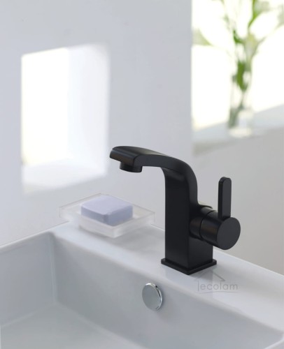 Waschtischarmatur Badarmatur Darling für Waschbecken schwarz black