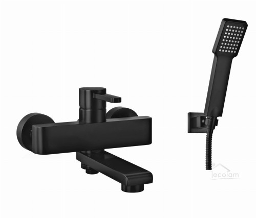 Badewannenarmatur Wandarmatur Wand Armatur Darling schwarz black