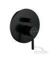 Unterputz Duschsystem Komplett Set Regendusche Y schwarz black
