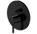 Unterputz Duschsystem Komplett Set Regendusche Y schwarz black
