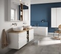 Aufsatzwaschbecken Moduo 35 cm Waschschale weiß rund Keramik