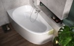 Badewanne Eckwanne Joanna 140x90 cm links