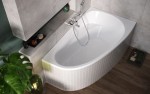 Badewanne Eckwanne Joanna 140x90 cm rechts