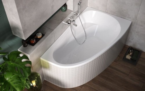Badewanne Eckwanne Joanna 140x90 cm rechts