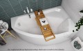 Badewannenbrett Badewannenablage Ablage für Badewanne 74-109 cm Bambus Holz
