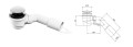 reistehende Badewanne Standbadewanne Rechteck Acryl 162 x 72 cm Click Clack Crea