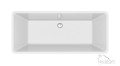 reistehende Badewanne Standbadewanne Rechteck Acryl 162 x 72 cm Click Clack Crea