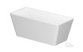 reistehende Badewanne Standbadewanne Rechteck Acryl 162 x 72 cm Click Clack Crea