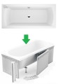 Badewanne Rechteck Ines 160x75 cm
