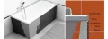 Badewanne Rechteck Ines 160x75 cm