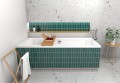 Badewanne Rechteck Ines 180x80 cm + ABLAGE BADEWANNENBRETT BAMBUS