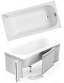 Badewanne Rechteck Classic 150 x 75 cm Styroporverkleidung
