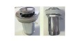 Badmöbel Waschtisch Waschbecken Mille 80 cm + Schrank Lara optional: Click Clack Siphon