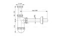 Badmöbel Waschtisch Waschbecken Mille 80 cm + Schrank Lara optional: Click Clack Siphon