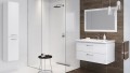 Badmöbel Waschtisch Waschbecken Mille 80 cm + Schrank Lara optional: Click Clack Siphon