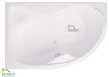 Badewanne Eckwanne Dora 170x110 cm links + ABLAGE BADEWANNENBRETT BAMBUS