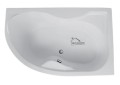 Badewanne Eckwanne Dora 170x110 cm rechts + ABLAGE BADEWANNENBRETT BAMBUS