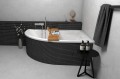 Badewanne Eckwanne Dora 170x110 cm rechts + ABLAGE BADEWANNENBRETT BAMBUS