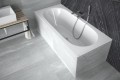 Badewanne Rechteck Vitae 170 x 75 cm niedriger Wannenrand slim